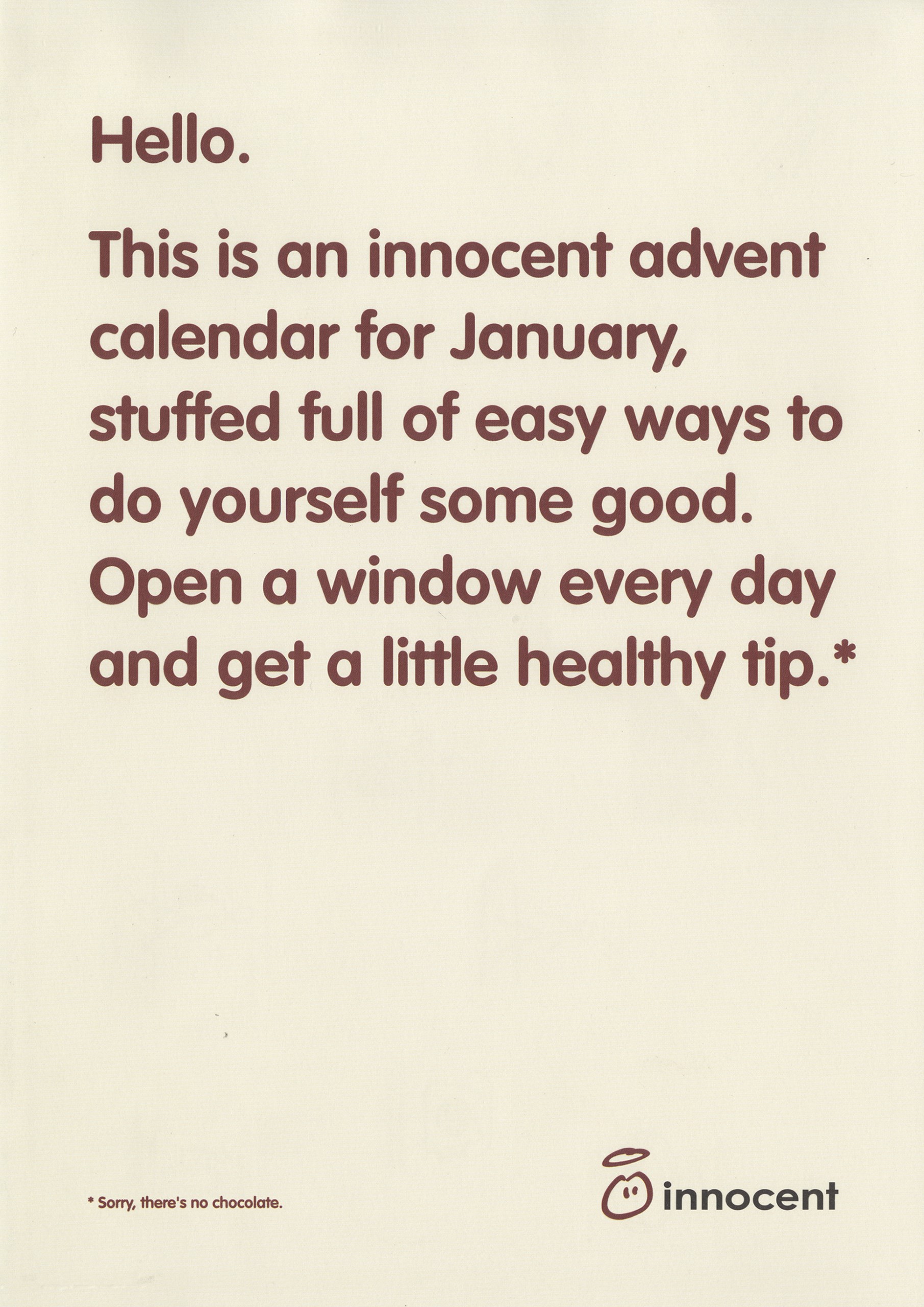Innocent — Print / January Advent Calendar